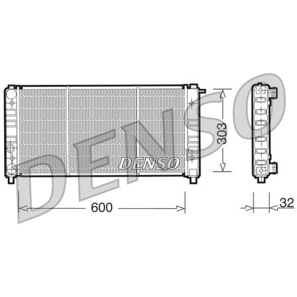 Слика на Воден радиатор (ладник) DENSO DRM26004