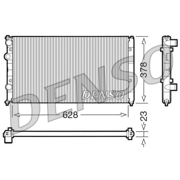 Слика на Воден радиатор (ладник) DENSO DRM32035 за VW Caddy 2 Box (9K9A) 1.9 SDI - 64 коњи дизел