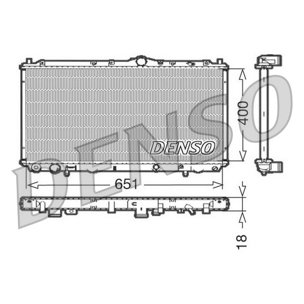 Слика на Воден радиатор (ладник) DENSO DRM33061