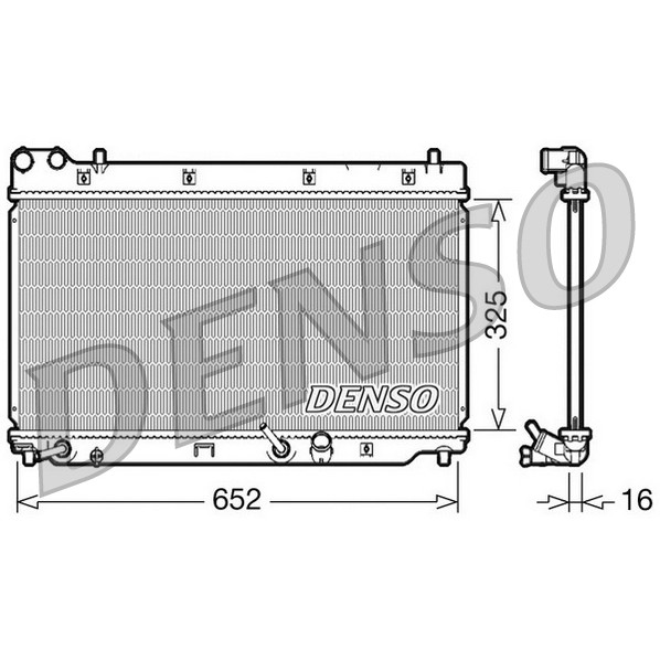 Слика на Воден радиатор (ладник) DENSO DRM40014