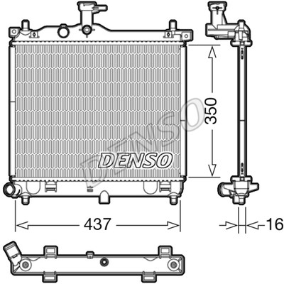 Слика на Воден радиатор (ладник) DENSO DRM41012