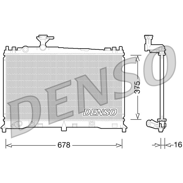 Слика на Воден радиатор (ладник) DENSO DRM44027