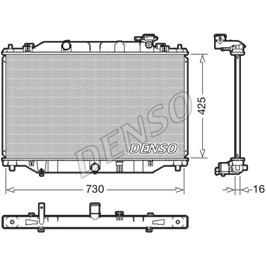 Слика на Воден радиатор (ладник) DENSO DRM44039