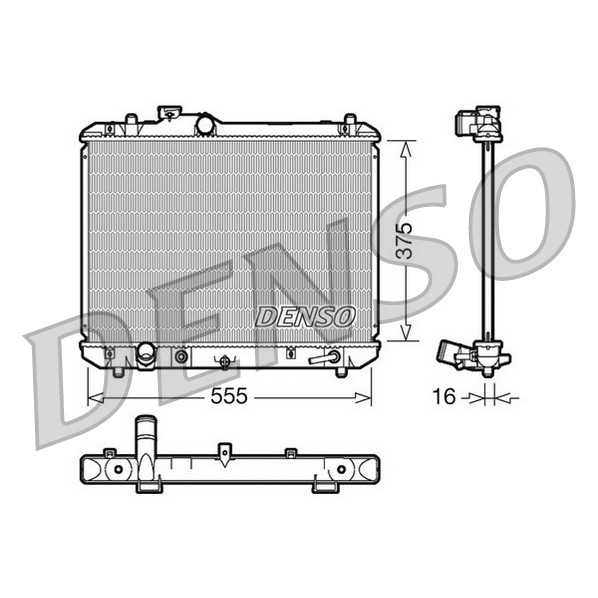 Слика на Воден радиатор (ладник) DENSO DRM47007