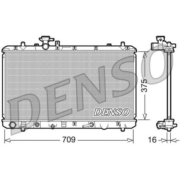 Слика на Воден радиатор (ладник) DENSO DRM47024