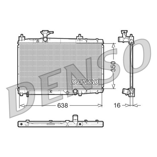 Слика на Воден радиатор (ладник) DENSO DRM50007