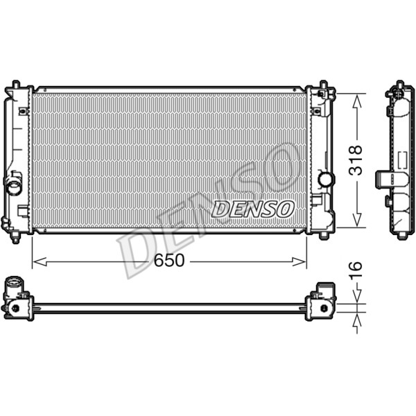 Слика на Воден радиатор (ладник) DENSO DRM50081