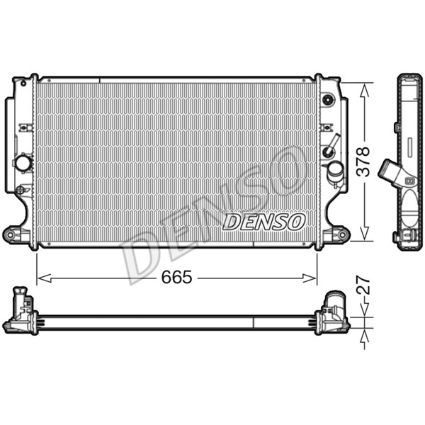 Слика на Воден радиатор (ладник) DENSO DRM50088