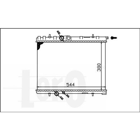 Слика на Воден радиатор (ладник) DEPO-LORO 009-017-0012