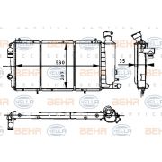 Слика 1 $на Воден радиатор (ладник) HELLA 8MK 376 715-371