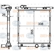 Слика 1 на Воден радиатор (ладник) HELLA 8MK 376 735-021