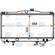 Слика 1 $на Воден радиатор (ладник) HELLA BEHR  SERVICE  PREMIUM LINE 8MK 376 707-711