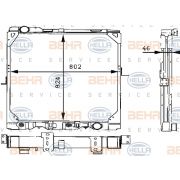 Слика 1 $на Воден радиатор (ладник) HELLA BEHR  SERVICE  PREMIUM LINE 8MK 376 709-311