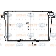 Слика 1 $на Воден радиатор (ладник) HELLA BEHR  SERVICE  PREMIUM LINE 8MK 376 714-021