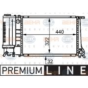 Слика 1 $на Воден радиатор (ладник) HELLA BEHR  SERVICE  PREMIUM LINE 8MK 376 717-461