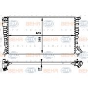 Слика 1 $на Воден радиатор (ладник) HELLA BEHR  SERVICE  PREMIUM LINE 8MK 376 717-601