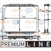 Слика 1 $на Воден радиатор (ладник) HELLA BEHR  SERVICE  PREMIUM LINE 8MK 376 721-571