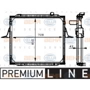 Слика 1 $на Воден радиатор (ладник) HELLA BEHR  SERVICE  PREMIUM LINE 8MK 376 721-661