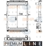 Слика 1 $на Воден радиатор (ладник) HELLA BEHR  SERVICE  PREMIUM LINE 8MK 376 745-151