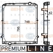 Слика 1 $на Воден радиатор (ладник) HELLA BEHR  SERVICE  PREMIUM LINE 8MK 376 792-111