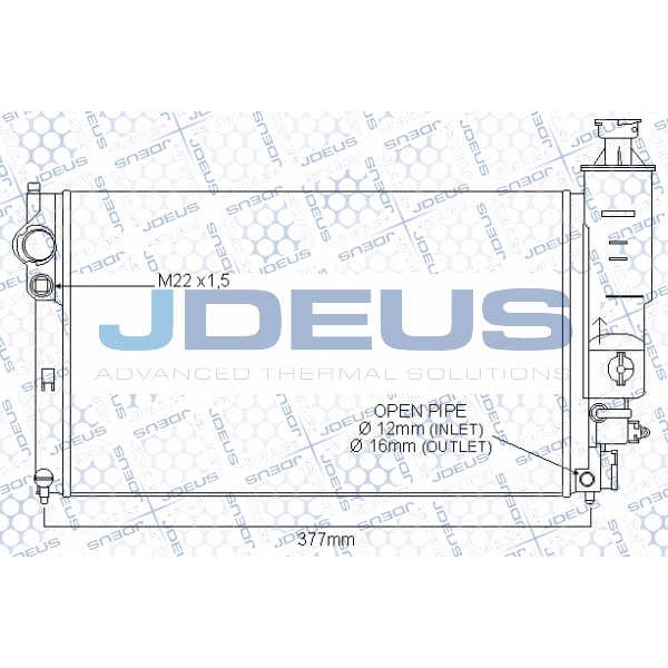 Слика на Воден радиатор (ладник) JDEUS 021E19