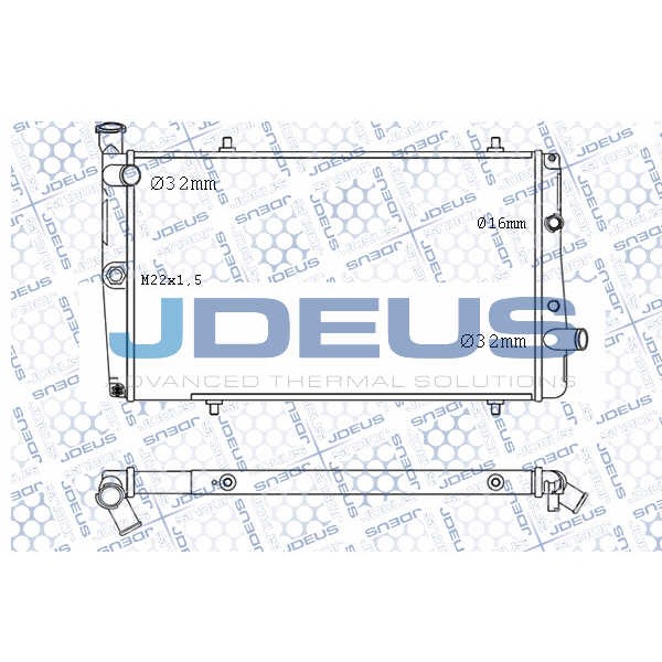 Слика на Воден радиатор (ладник) JDEUS M-0210070