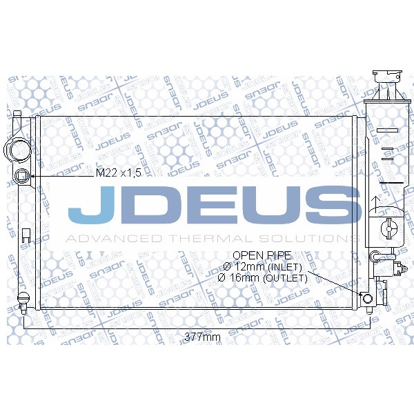 Слика на Воден радиатор (ладник) JDEUS M-0210190