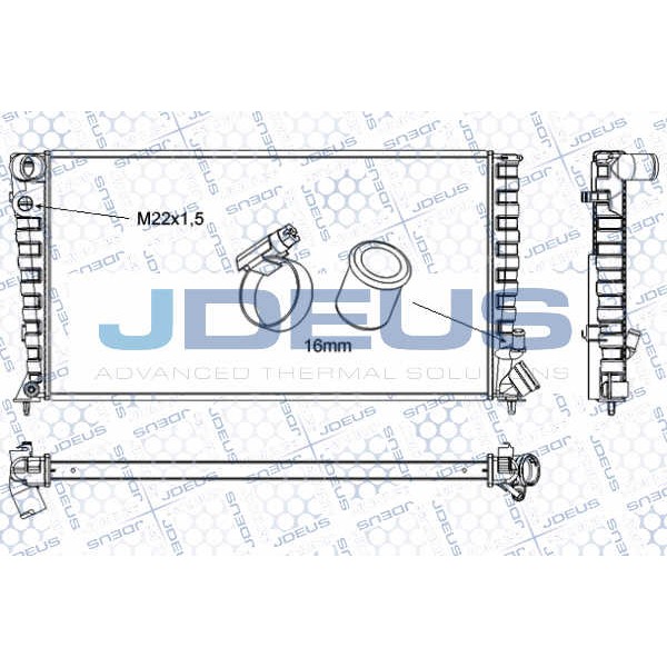 Слика на Воден радиатор (ладник) JDEUS RA0070120