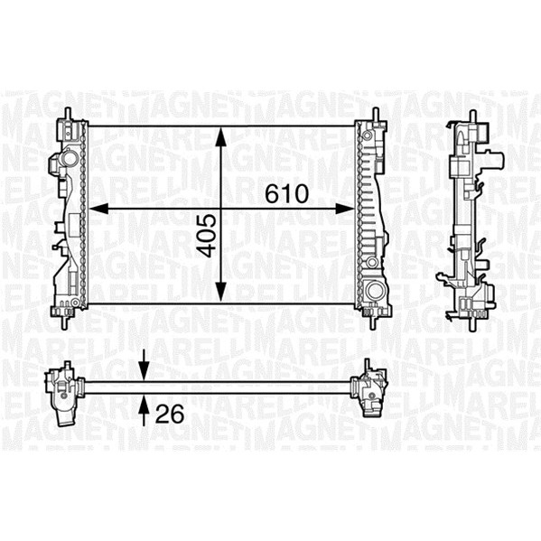 Слика на Воден радиатор (ладник) MAGNETI MARELLI 350213129700