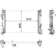 Слика 2 $на Воден радиатор (ладник) MAGNETI MARELLI 350213129700