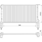 Слика 1 $на Воден радиатор (ладник) MAGNETI MARELLI 350213180000