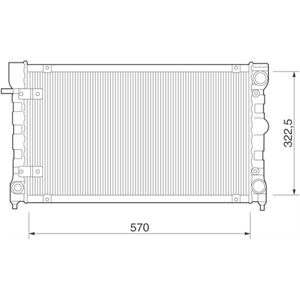 Слика на Воден радиатор (ладник) MAGNETI MARELLI 350213271000