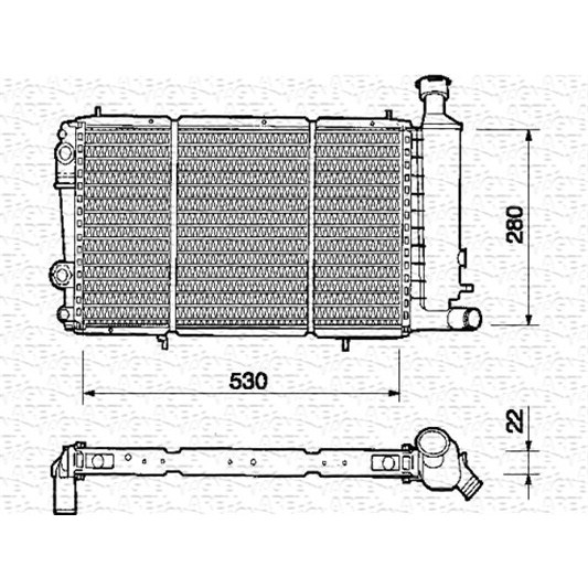 Слика на Воден радиатор (ладник) MAGNETI MARELLI 350213310000