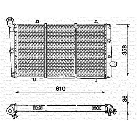 Слика на Воден радиатор (ладник) MAGNETI MARELLI 350213338000