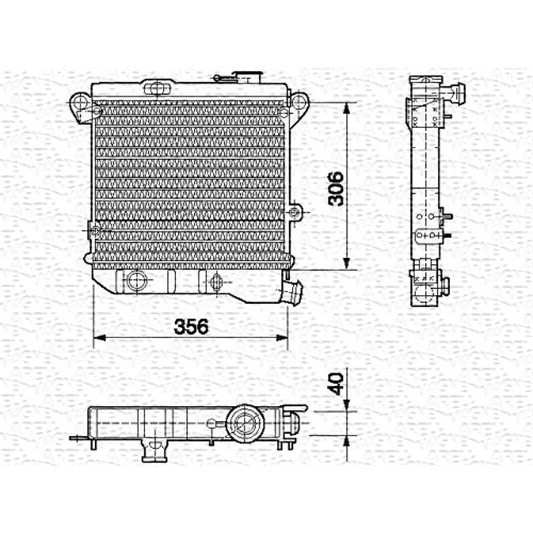 Слика на Воден радиатор (ладник) MAGNETI MARELLI 350213416000