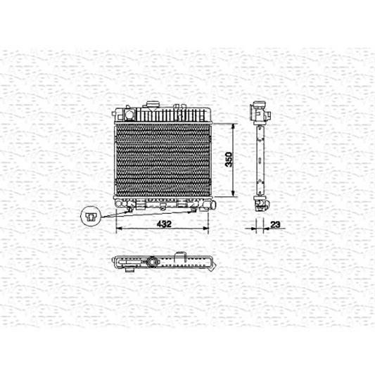 Слика на Воден радиатор (ладник) MAGNETI MARELLI 350213437000