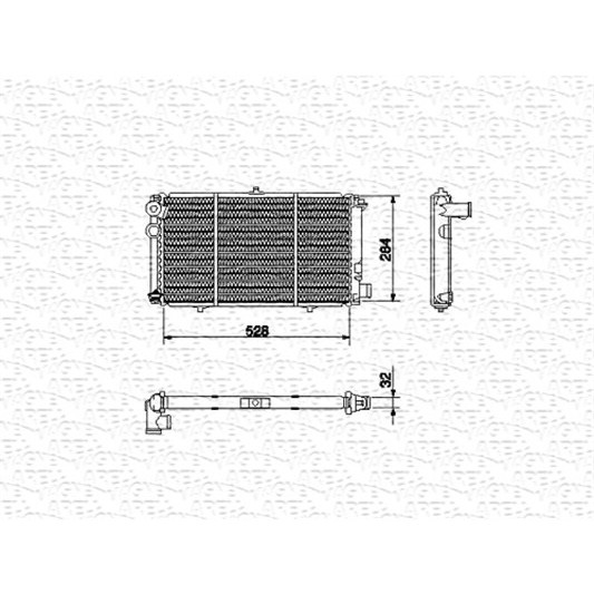 Слика на Воден радиатор (ладник) MAGNETI MARELLI 350213448000