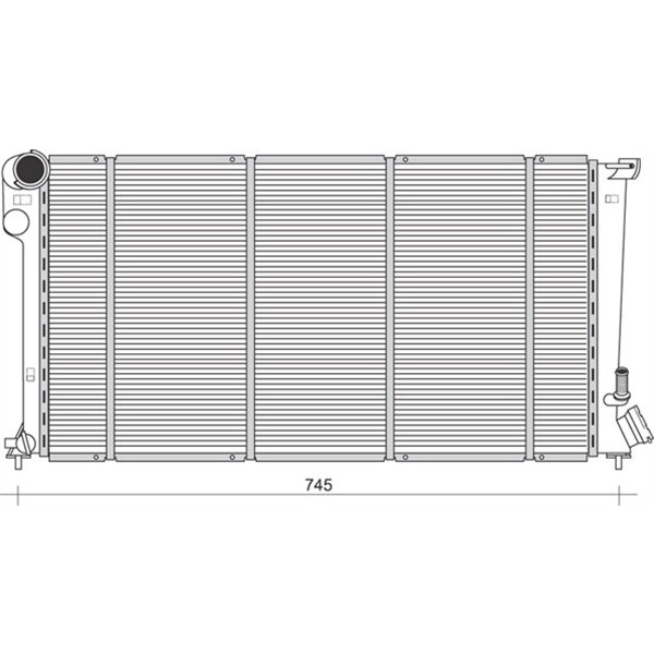 Слика на Воден радиатор (ладник) MAGNETI MARELLI 350213876000