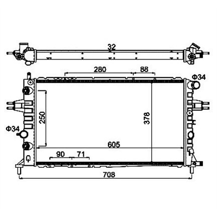 Слика на Воден радиатор (ладник) MAGNETI MARELLI 359000300780