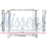 Слика 1 на Воден радиатор (ладник) NISSENS 60051
