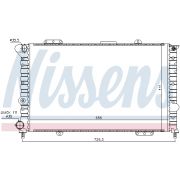 Слика 1 на Воден радиатор (ладник) NISSENS 60053