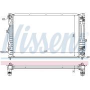 Слика 1 на Воден радиатор (ладник) NISSENS 60228A