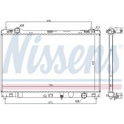 Слика 1 на Воден радиатор (ладник) NISSENS 606546