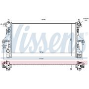 Слика 1 $на Воден радиатор (ладник) NISSENS 606554
