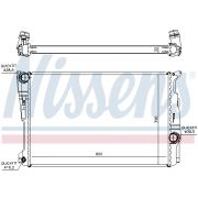 Слика 1 на Воден радиатор (ладник) NISSENS 60809