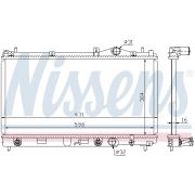 Слика 1 на Воден радиатор (ладник) NISSENS 609941