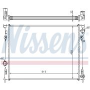 Слика 1 на Воден радиатор (ладник) NISSENS 61014A