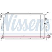 Слика 1 на Воден радиатор (ладник) NISSENS 61233