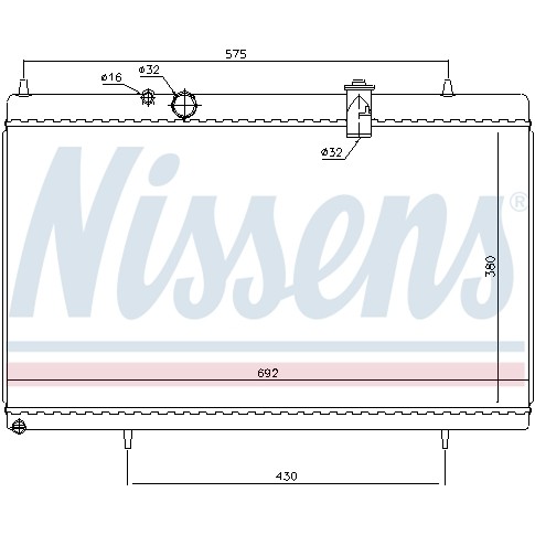 Слика на Воден радиатор (ладник) NISSENS 61271