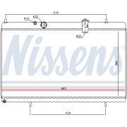 Слика 1 $на Воден радиатор (ладник) NISSENS 61271